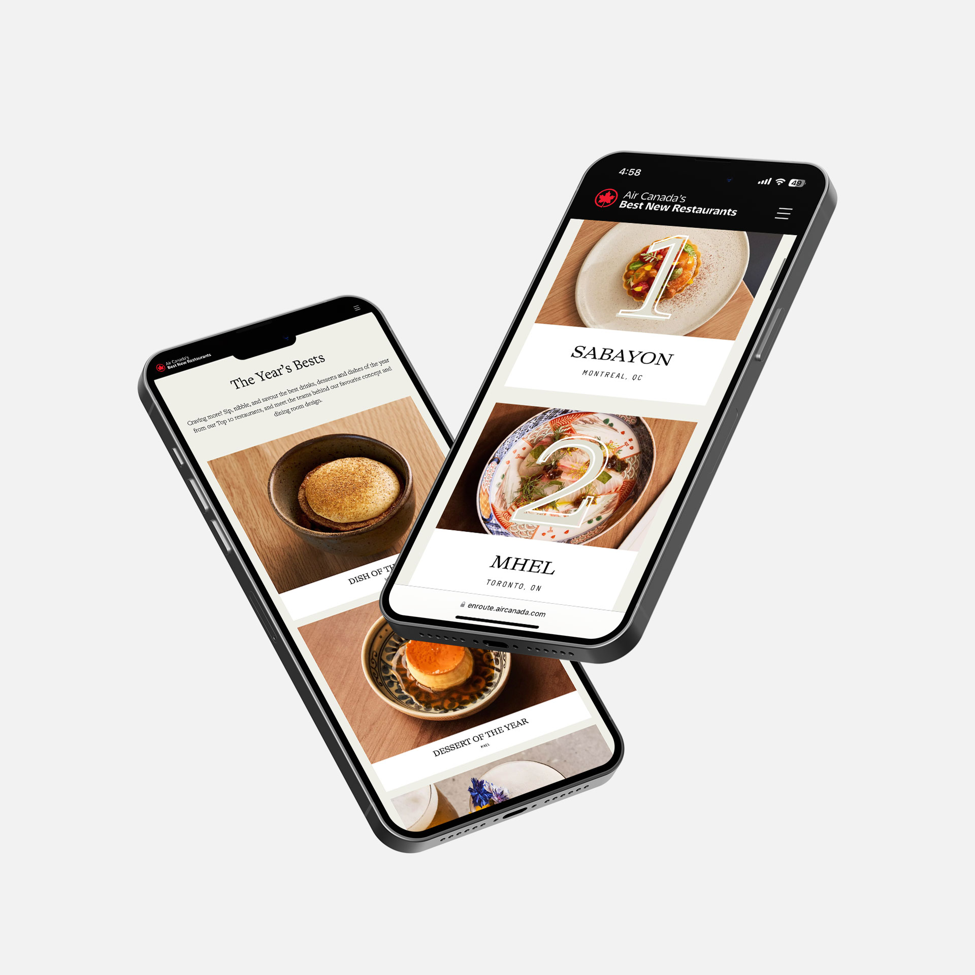 Air Canada's Best New Restaurants on mobile